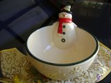 Thick Ceramic Snowman "Coffee Cup" Candy Dish in Luke AFB, Arizona