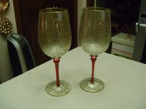 Pretty Enough For An Anniversary  Gift -- From Pier 1 - A Pair Of Elegant New Wine Glasses in Pearland, Texas